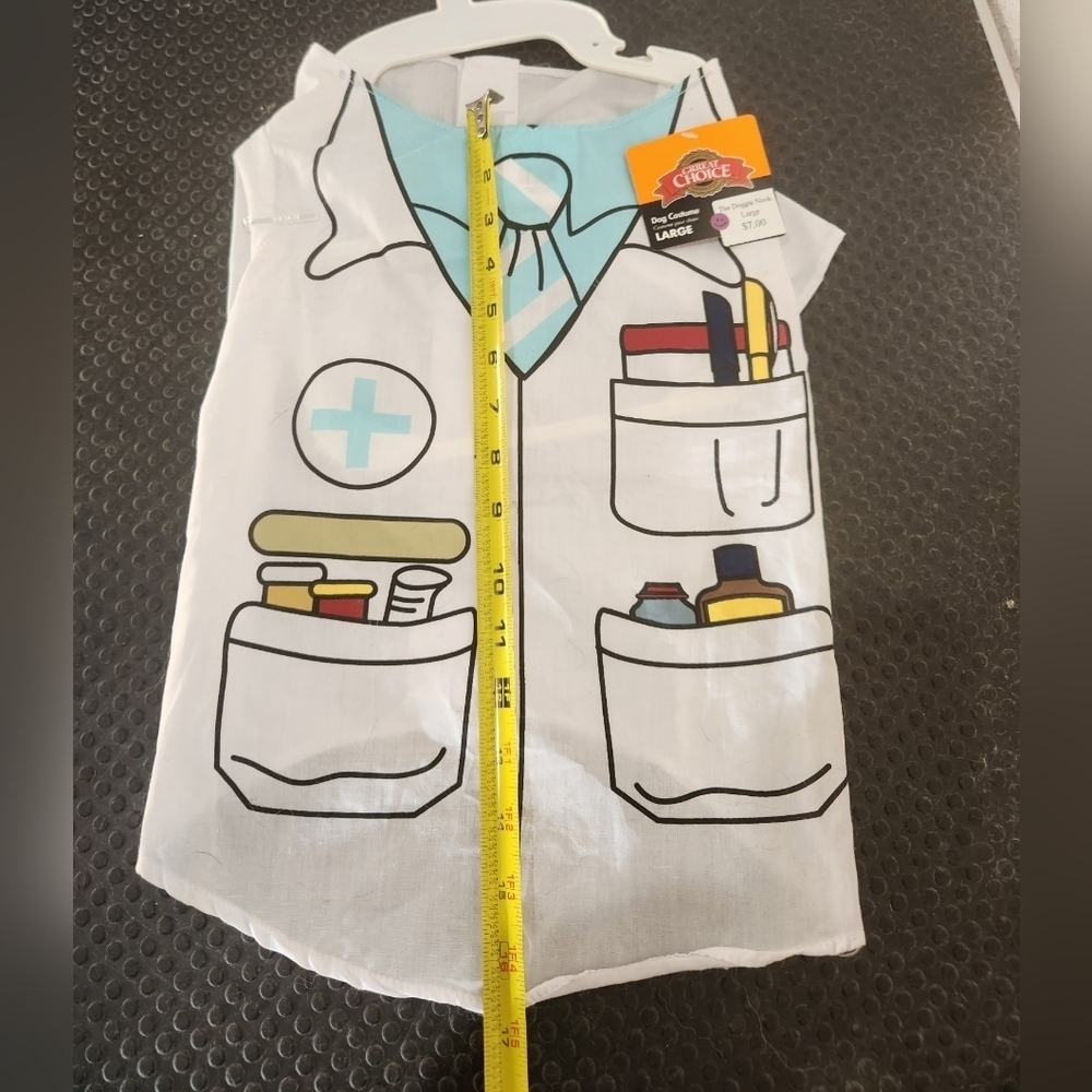 3/$20 Dog Pet Doctor Costume with Medical Theme - Picture 4 of 4